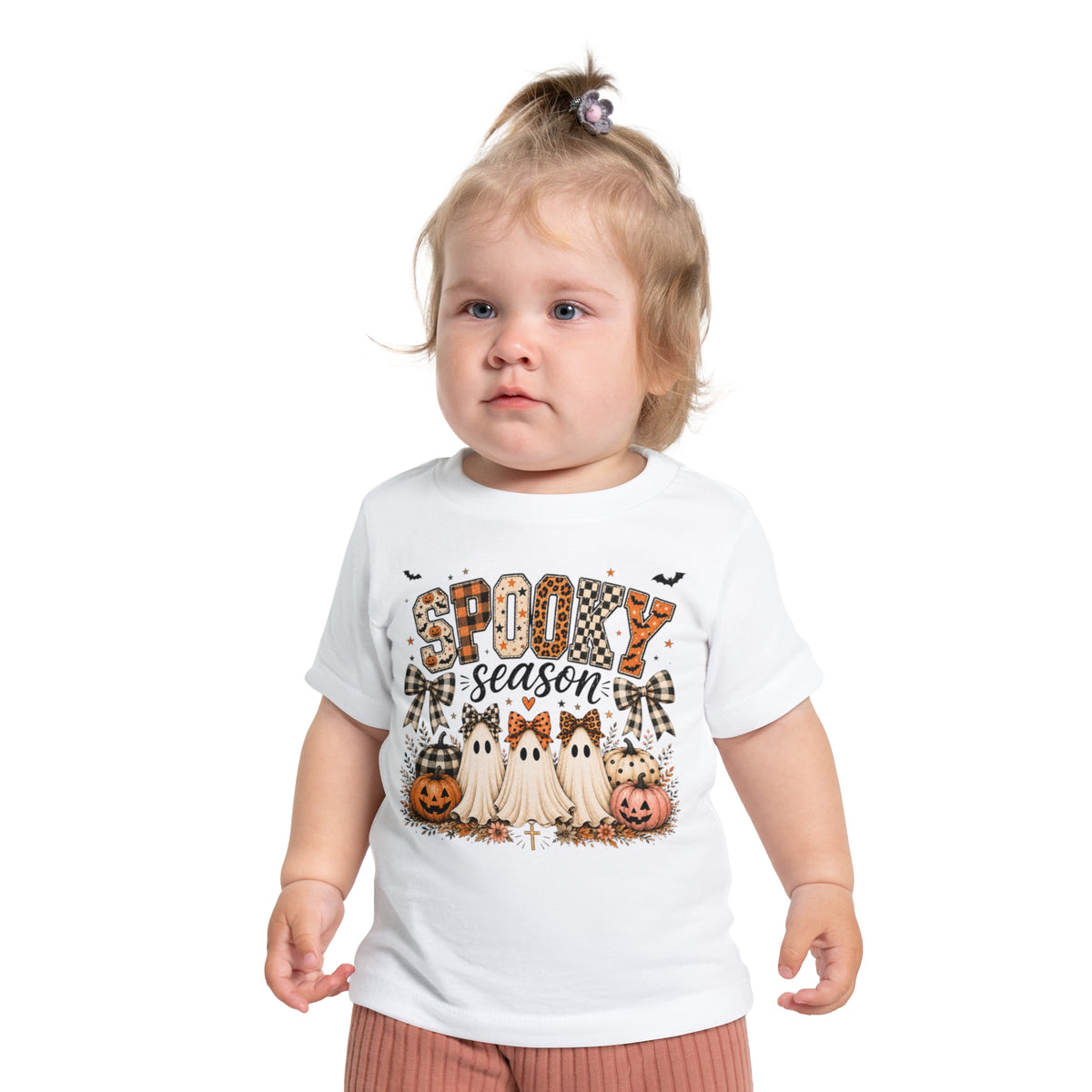 Toddler – “Spooky Season” Cute Ghosts & Pumpkins Halloween Tee