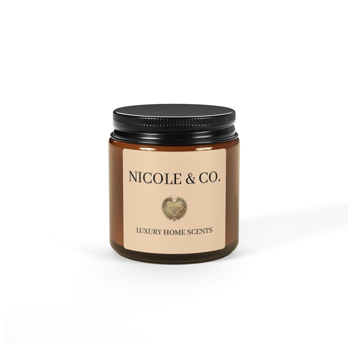 Amber Jar Soy Candle — Nicole & Co. Luxury Home Scents