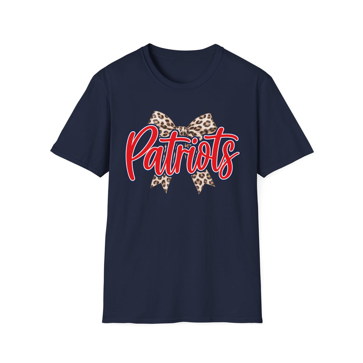 Women Patriots Leopard Bow T‑Shirt