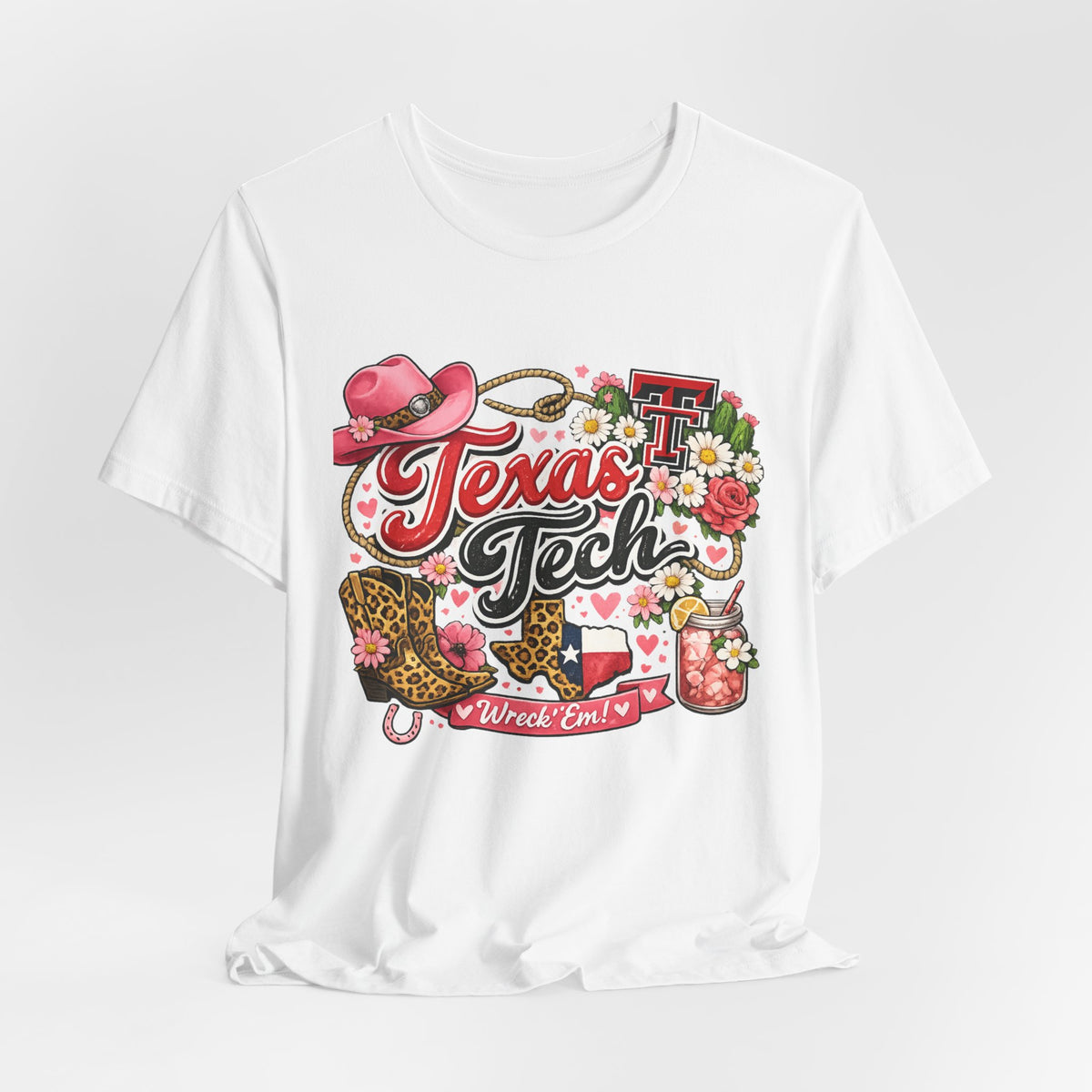 Women Texas Tech Floral Western Tee