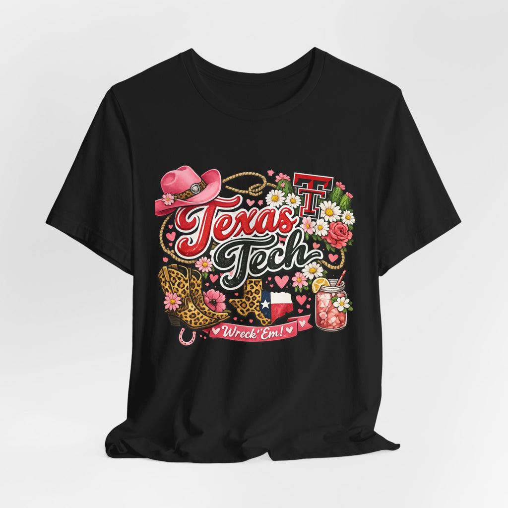 Women Texas Tech Floral Western Tee