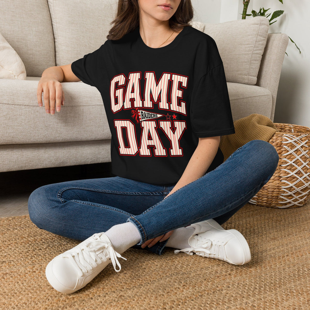 Women Red & Black Game Day T-Shirt