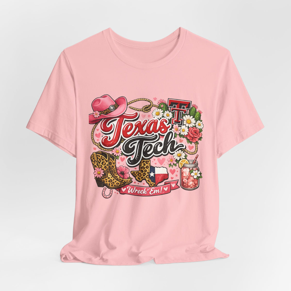 Women Texas Tech Floral Western Tee