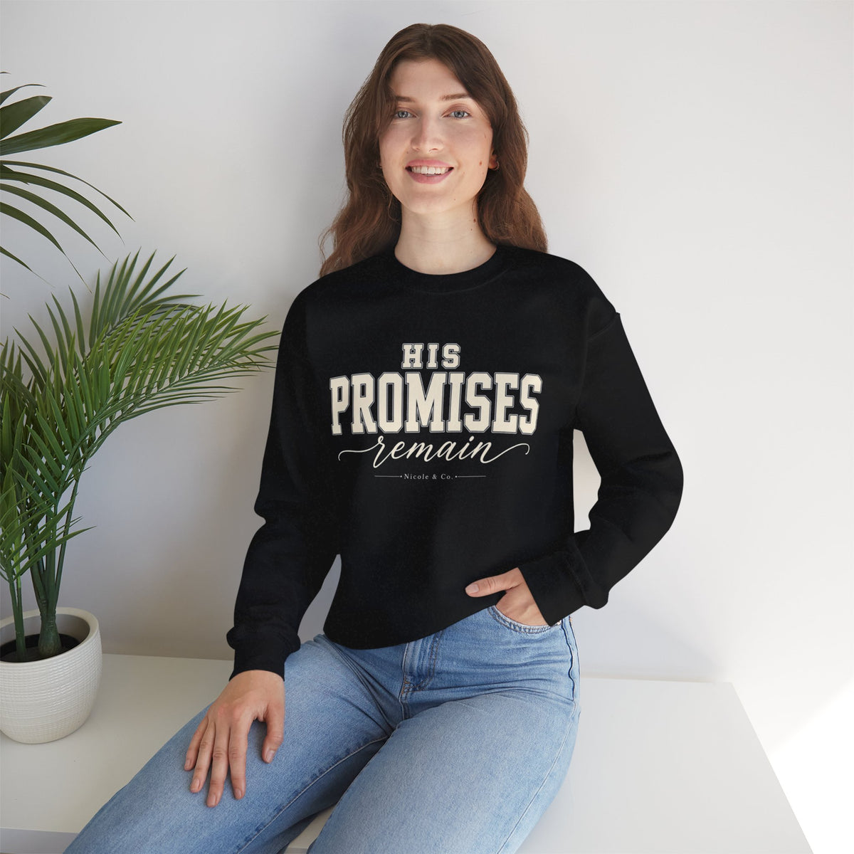 Women His Promises Remain Crewneck Sweatshirt
