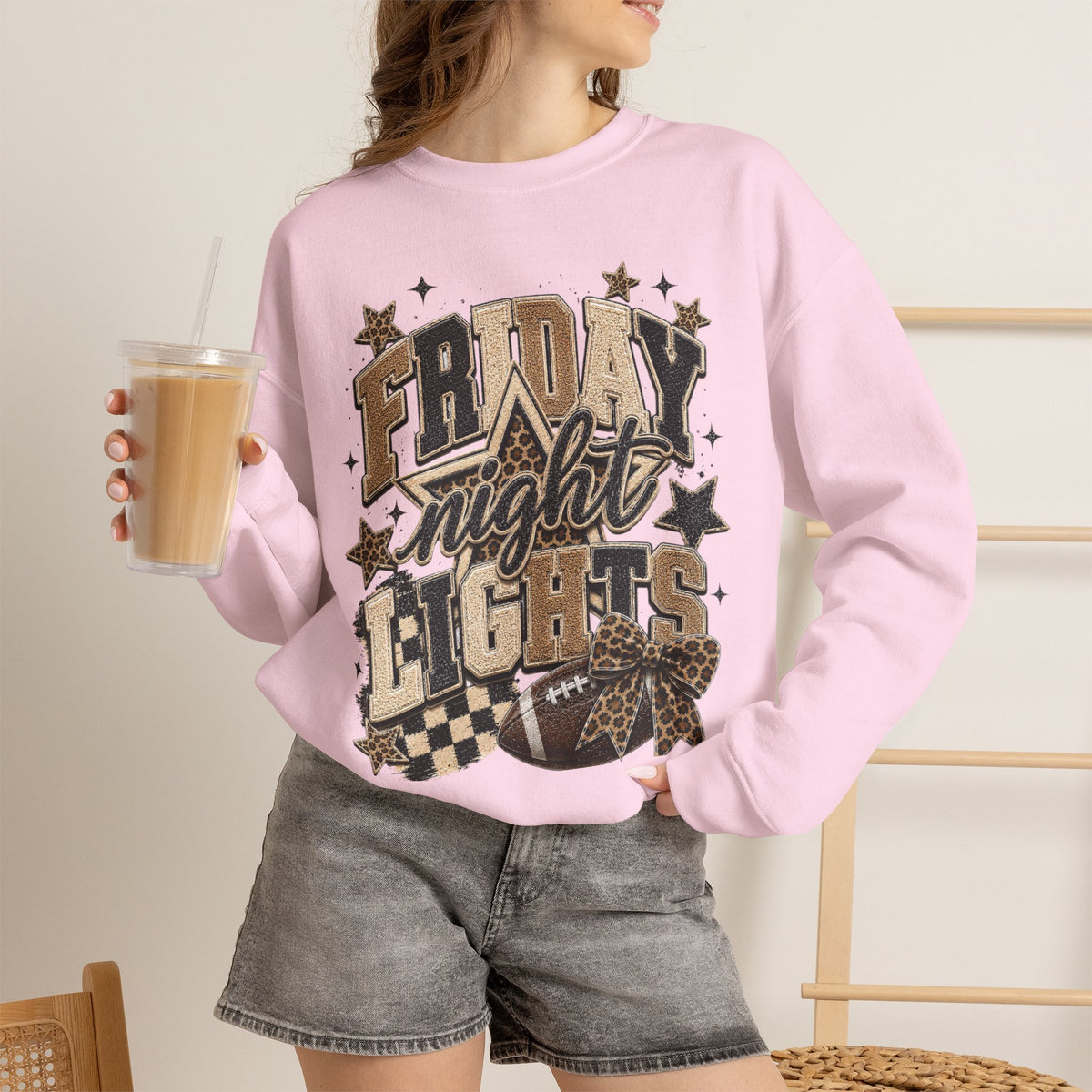 Women Neutral Friday Night Lights Crewneck