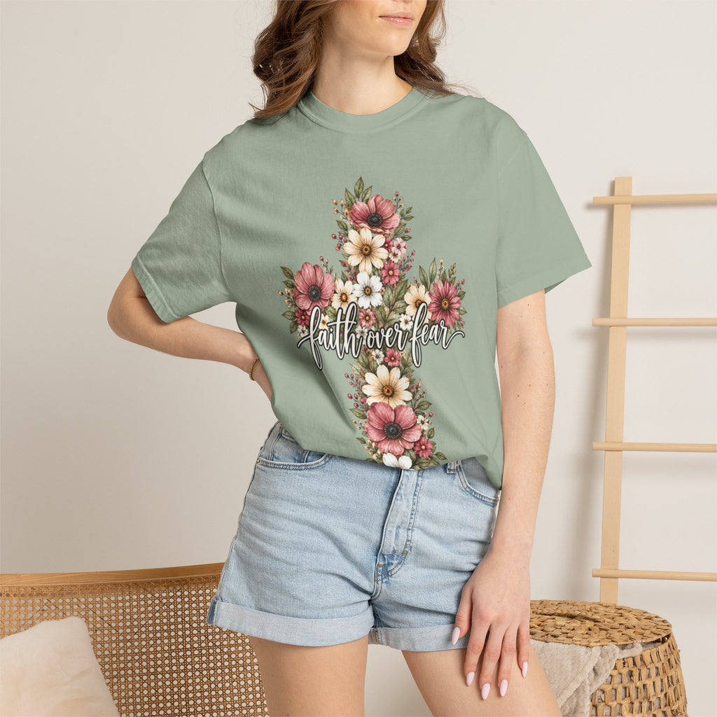 Women Comfort Colors Faith Over Fear T-Shirt