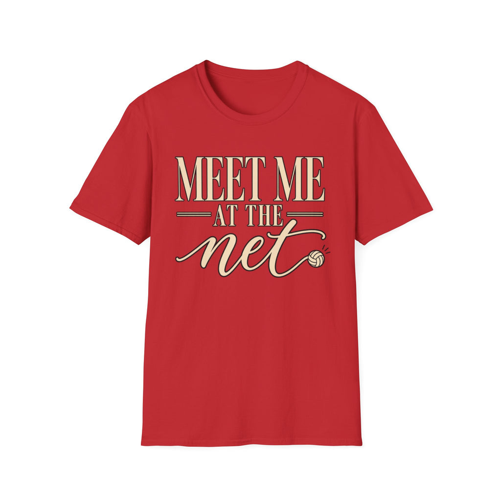 Custom Women Meet Me at the Net Volleyball T‑Shirt
