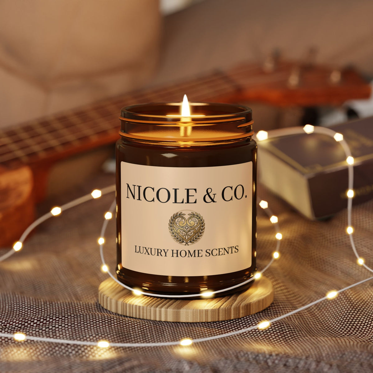 Amber Jar Soy Candle — Nicole & Co. Luxury Home Scents