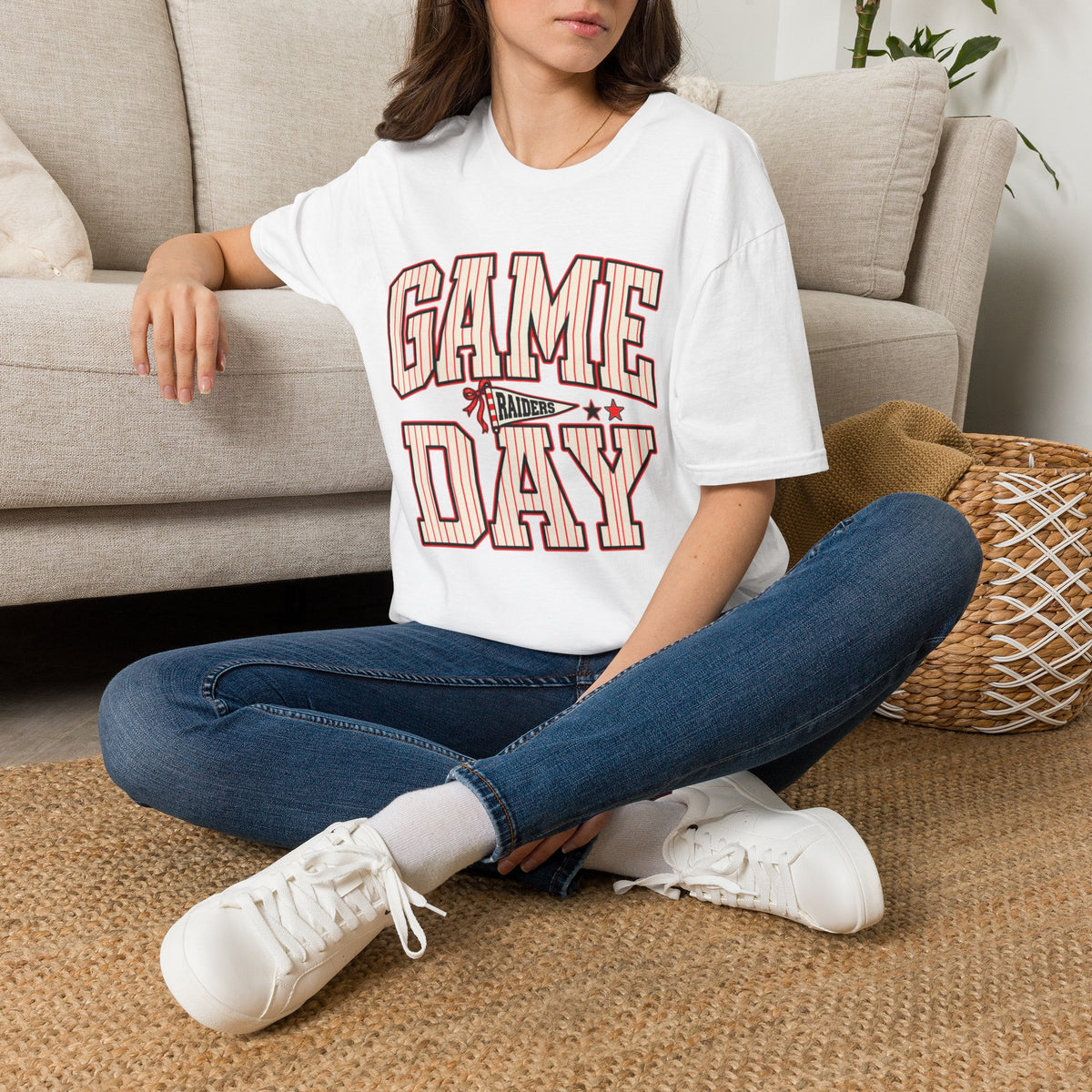 Women Red & Black Game Day T-Shirt