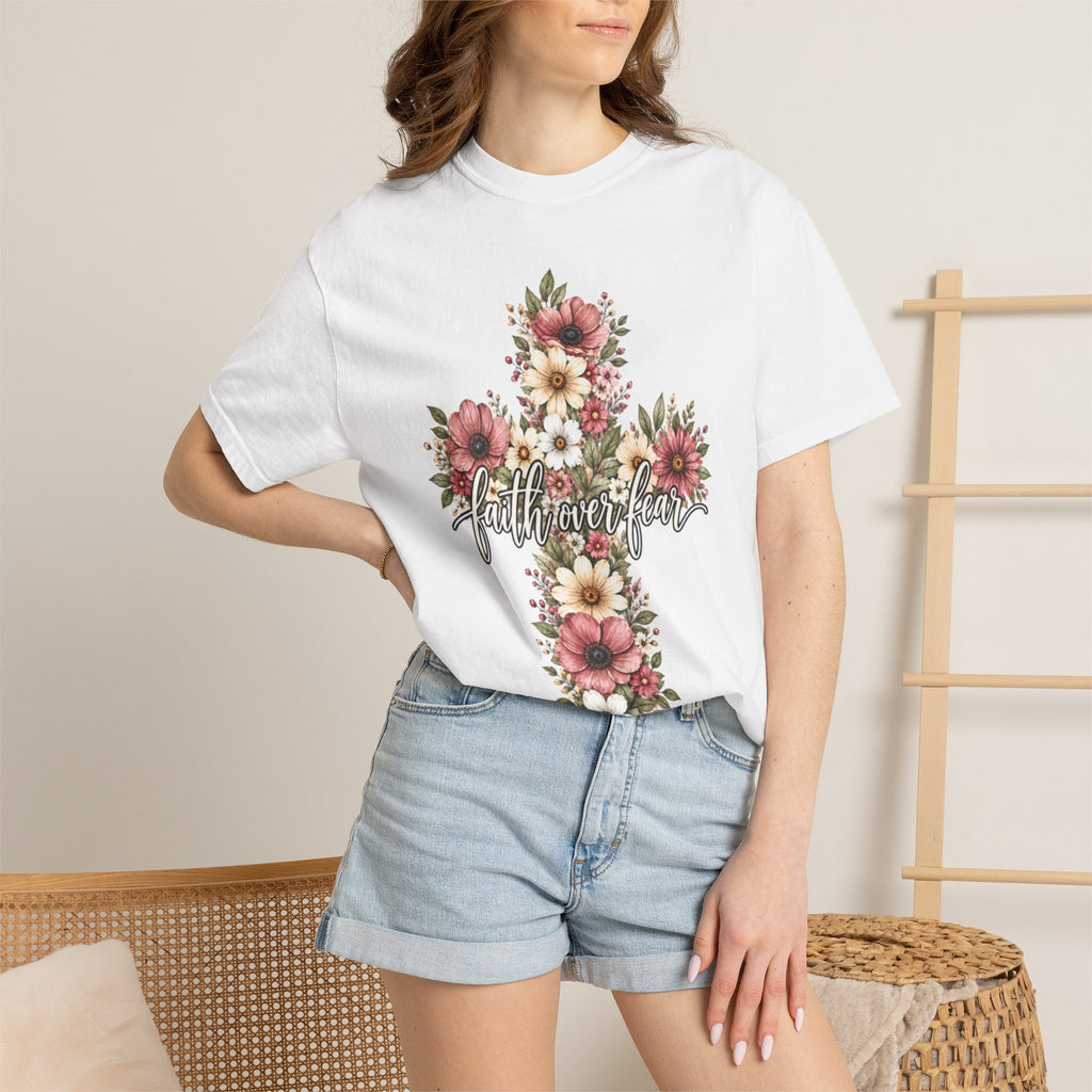 Women Comfort Colors Faith Over Fear T-Shirt