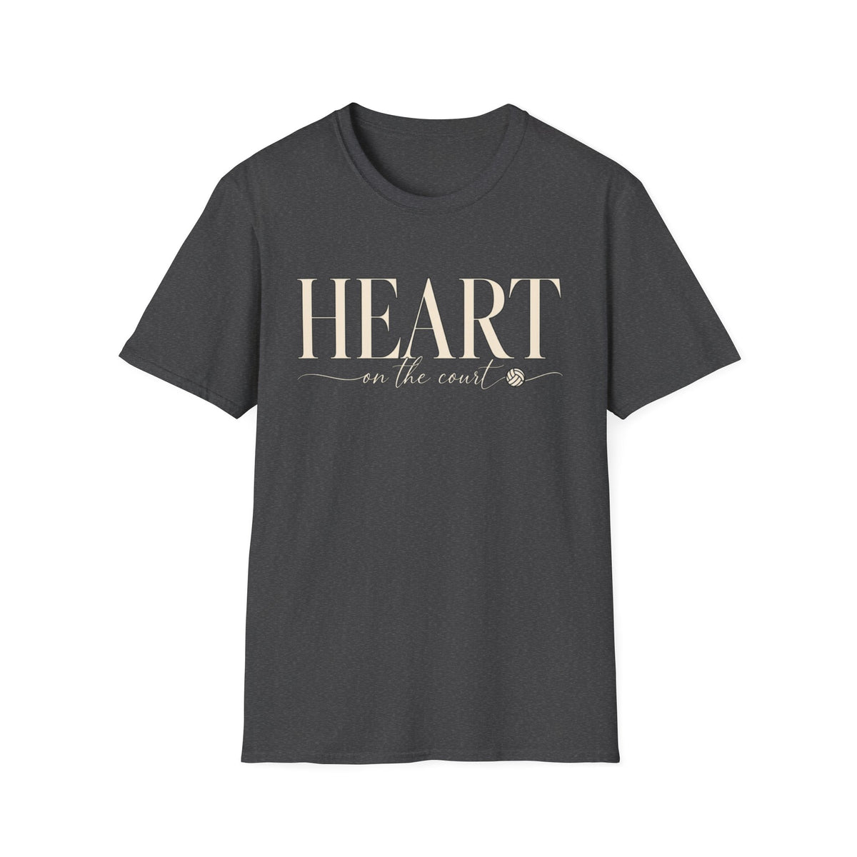 Women Heart on the Court Volleyball T-Shirt