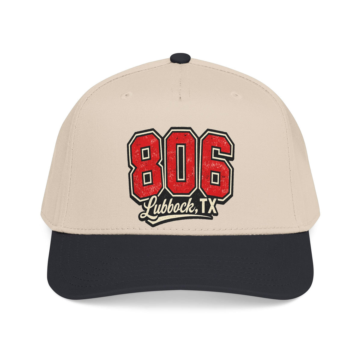 806 Lubbock, TX Embroidered Baseball Cap