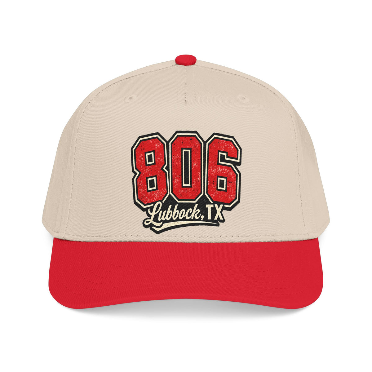 806 Lubbock, TX Embroidered Baseball Cap
