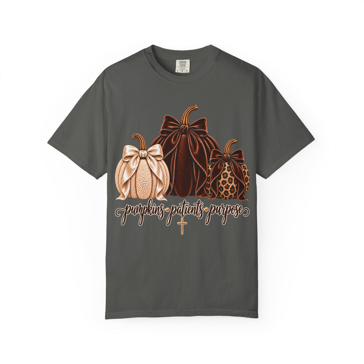 Women Comfort Colors Pumpkins Patients Purpose T-Shirt