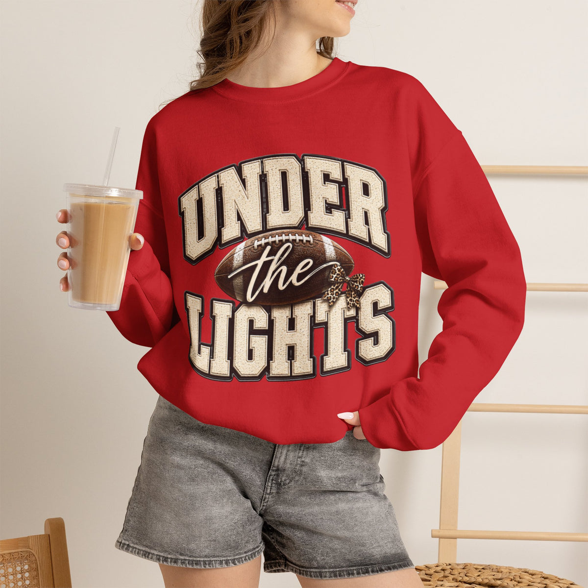 Women Under the Lights Football Crewneck Sweatshirt
