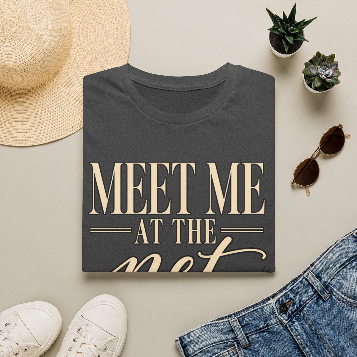 Custom Women Meet Me at the Net Volleyball T‑Shirt