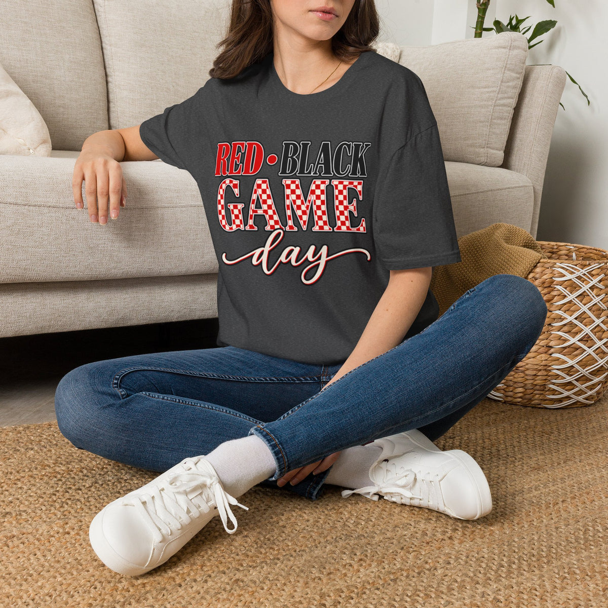 Women "Red • Black GAME day" T-Shirt