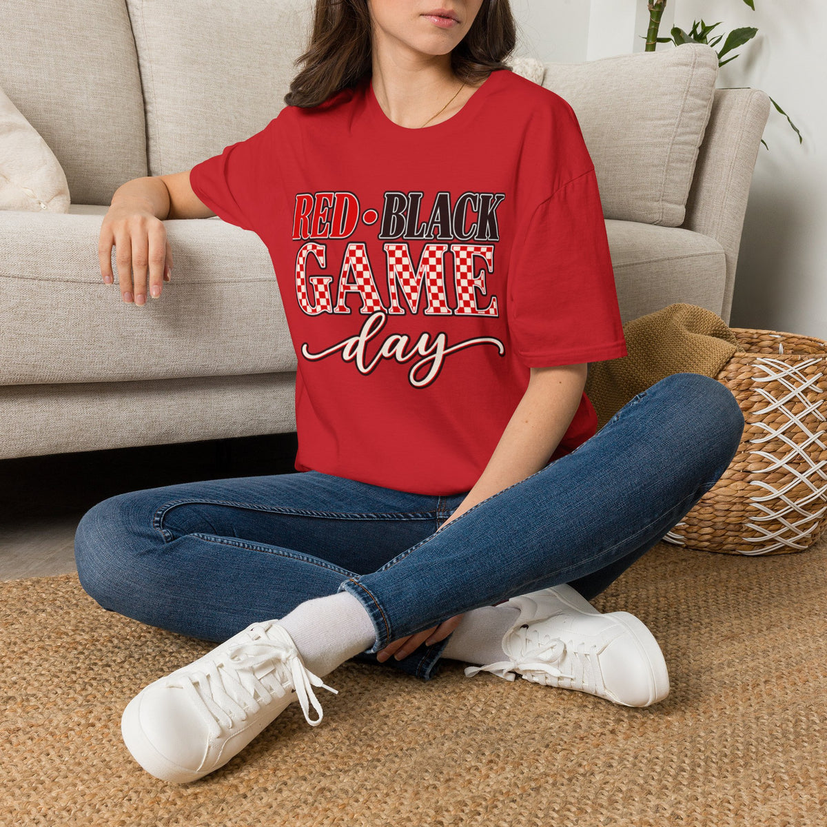 Women "Red • Black GAME day" T-Shirt