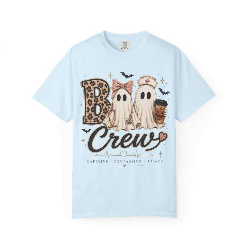 Women Comfort Colors Boo Crew Halloween Tee