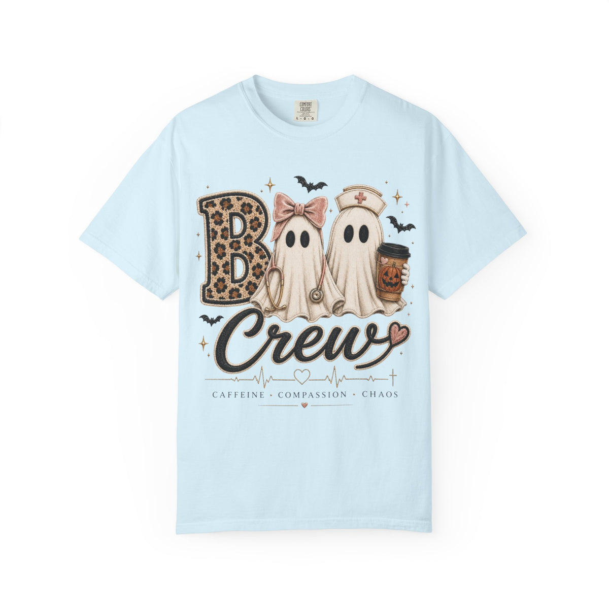 Women Comfort Colors Boo Crew Halloween Tee