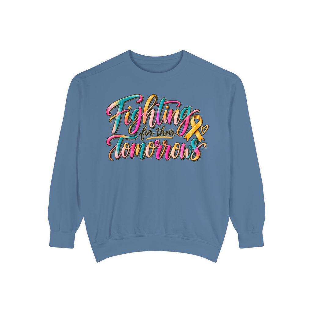 Women Comfort Colors Fighting for Their Tomorrows Crewneck Sweatshirt