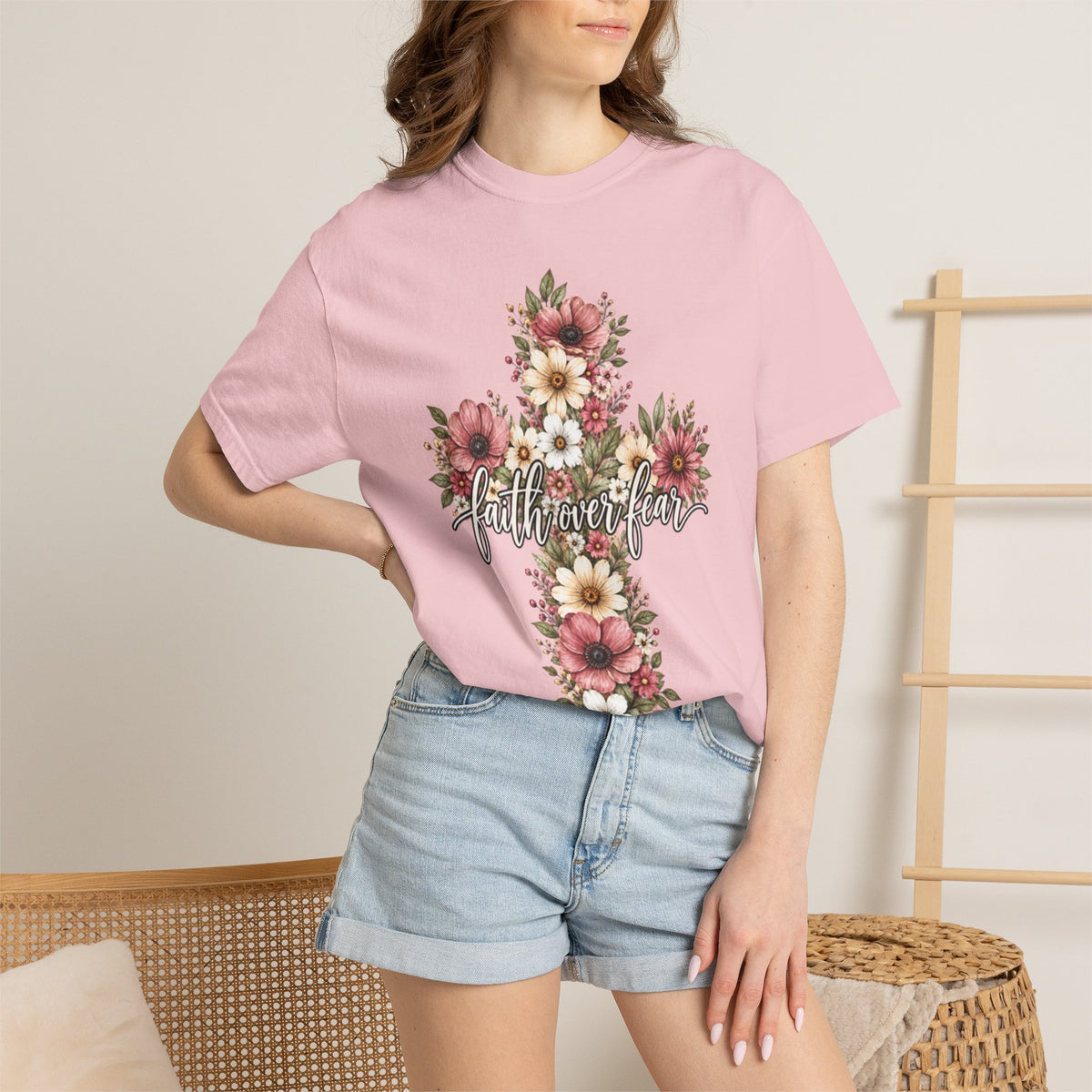 Women Comfort Colors Faith Over Fear T-Shirt