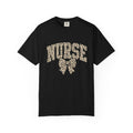 Nurse Leopard Bow T-Shirt — Cute Animal Print Nursing Tee