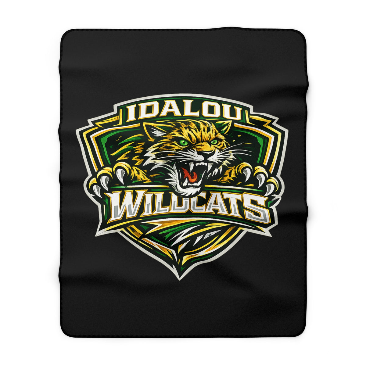 Idalou Wildcats Sherpa Blanket