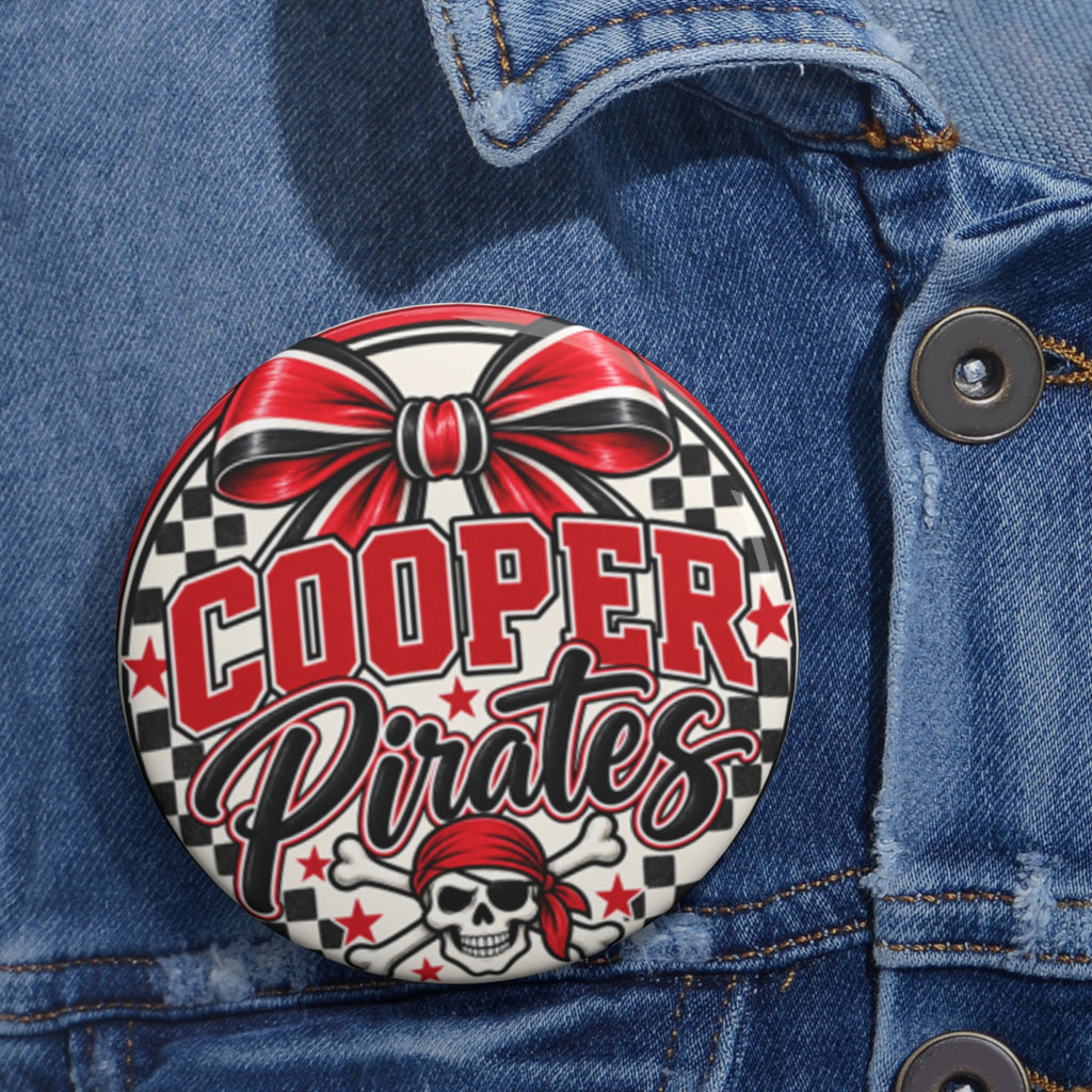 Cooper Pirates Bow Pin Button
