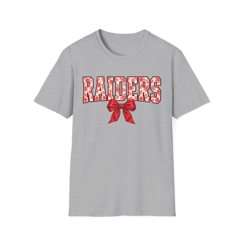 Women Raiders Floral Bow T-Shirt