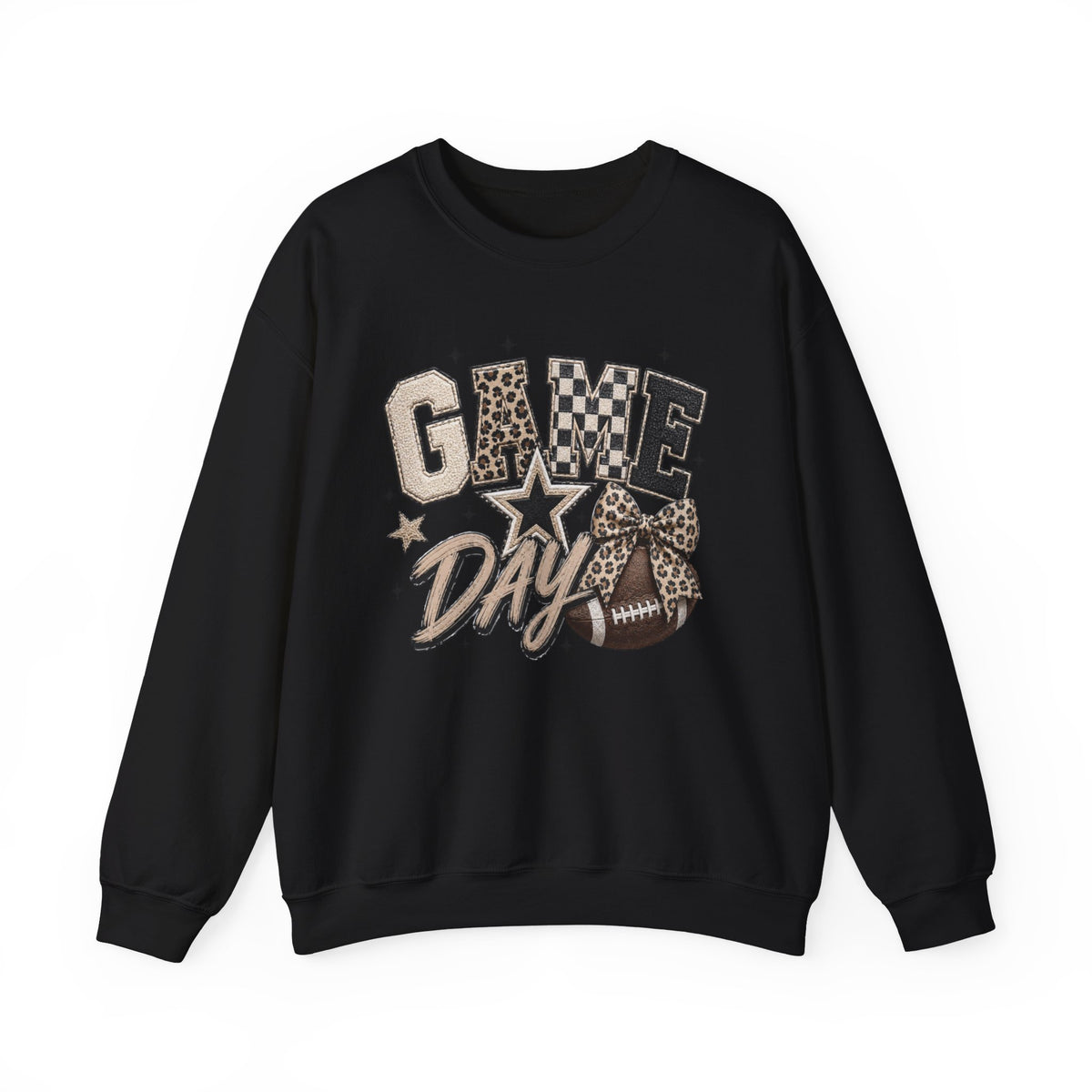 Women Neutral Colors Game Day Crewneck Sweatshirt