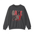 Women Red and Black Game Day Crewneck Sweatshirt