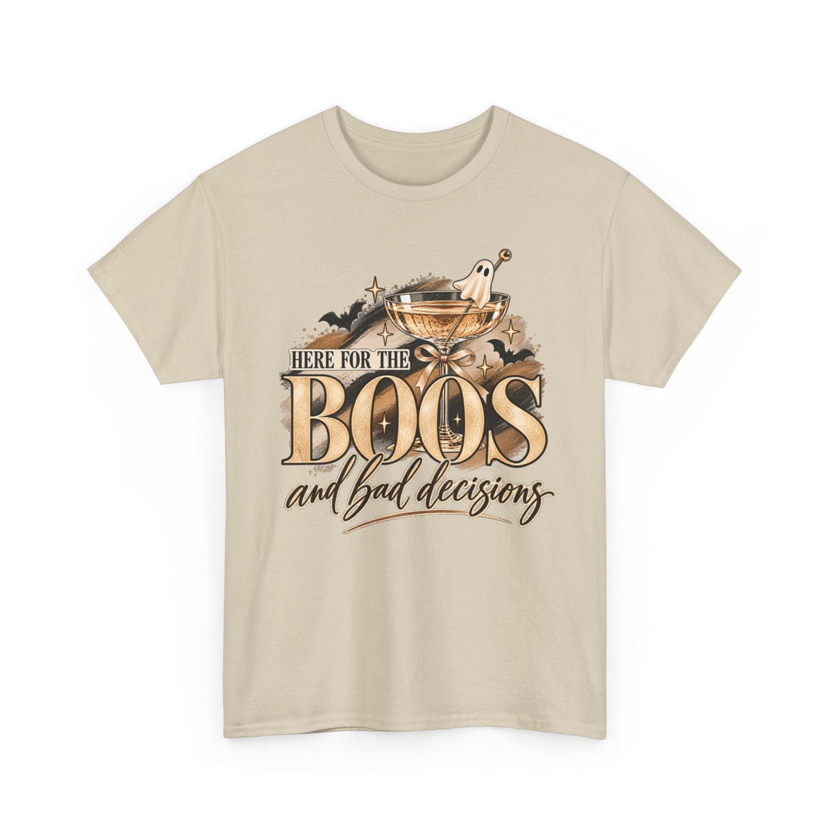Halloween 'Here for the Boos and Bad Decisions' Tee