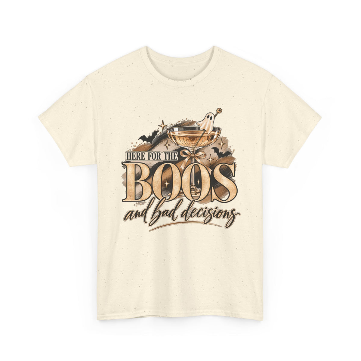 Halloween 'Here for the Boos and Bad Decisions' Tee