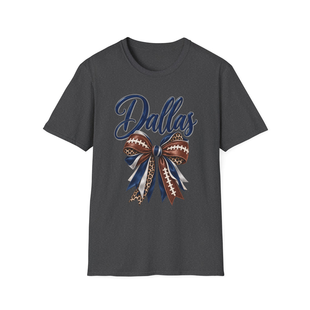 Women Dallas Football Bow T-Shirt