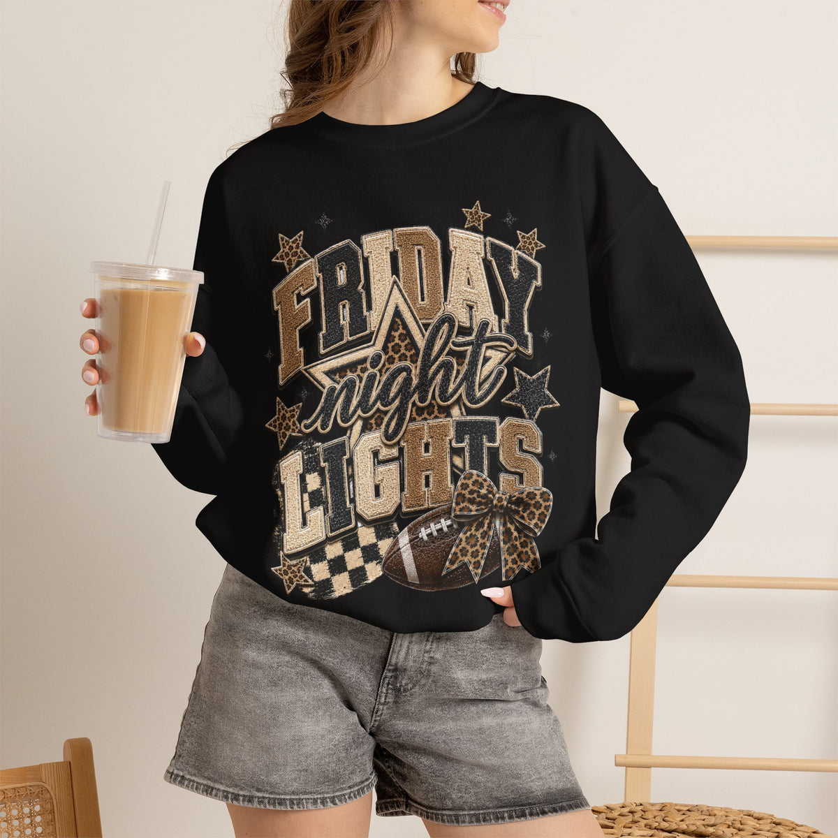 Women Neutral Friday Night Lights Crewneck