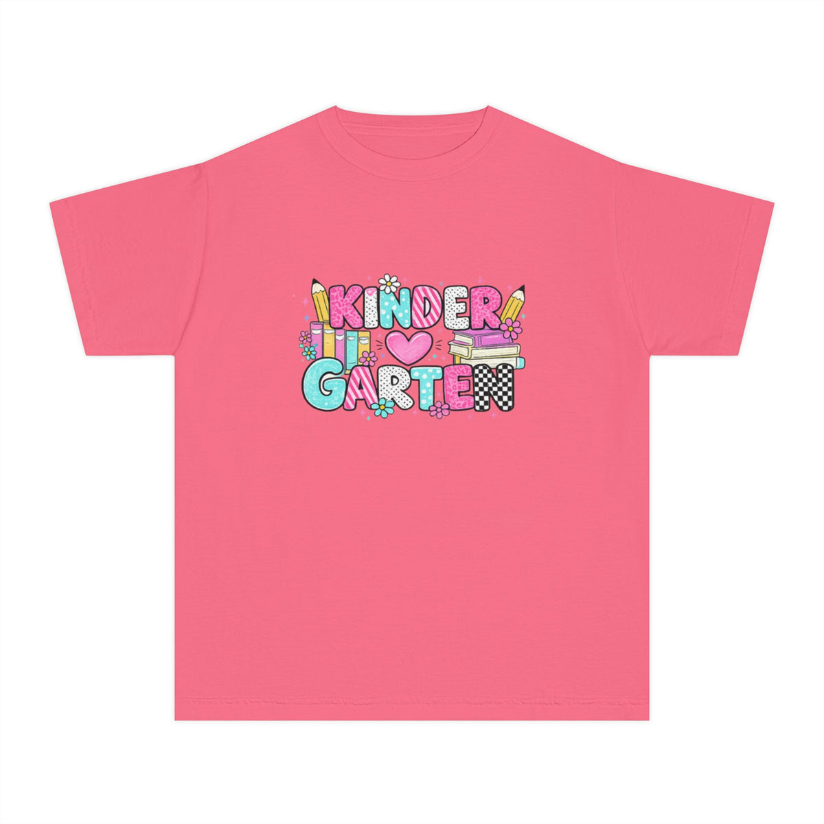 Kindergarten Kid T‑Shirt - Cute Colorful Back to School Tee for Kids