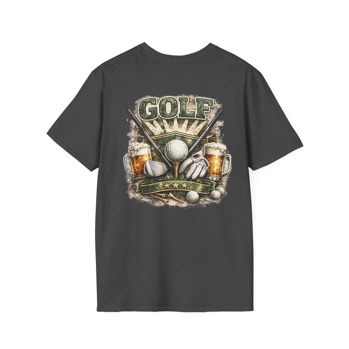 Golf Clubs & Balls T-Shirt — Vintage Golf Graphic Tee