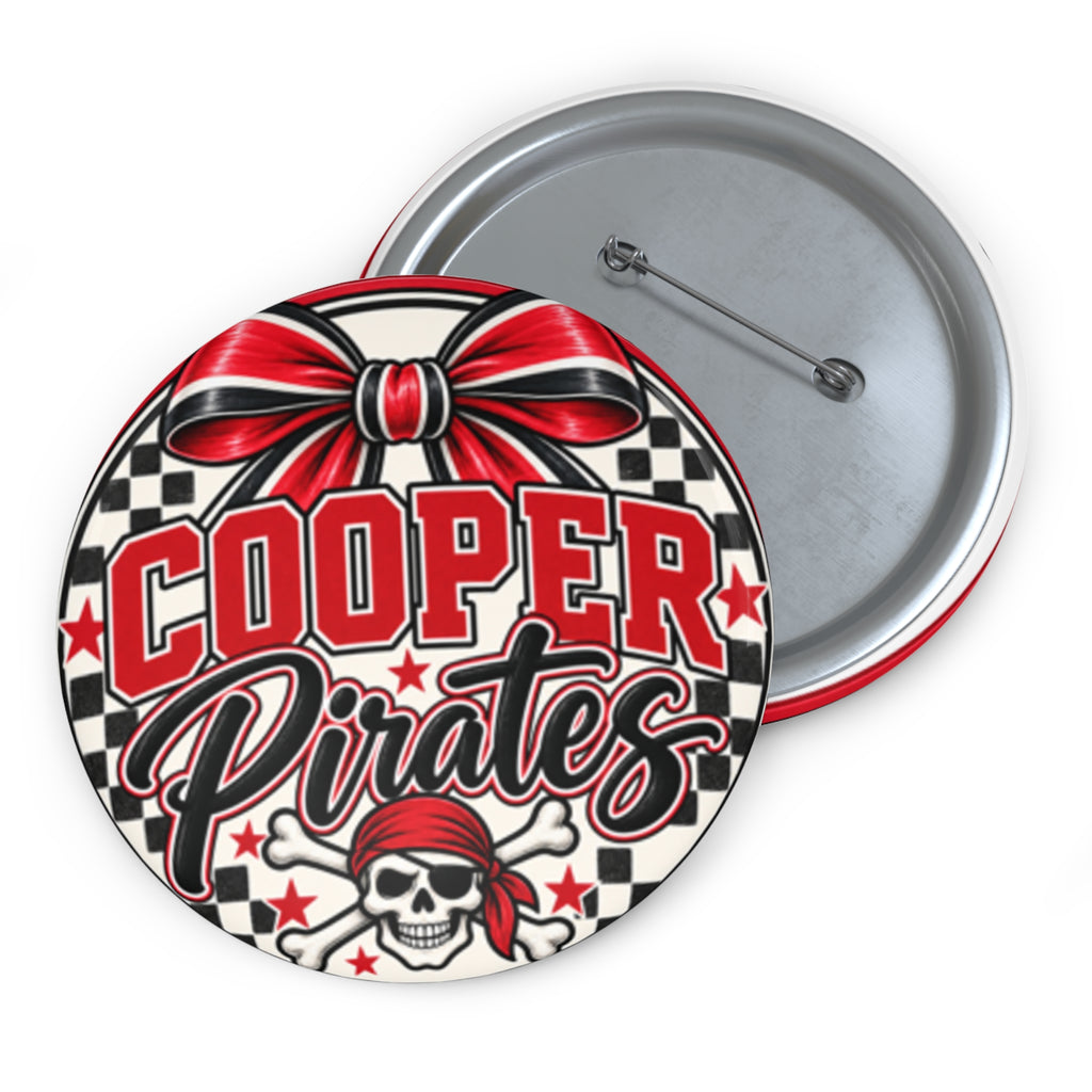 Cooper Pirates Bow Pin Button