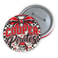 Cooper Pirates Bow Pin Button