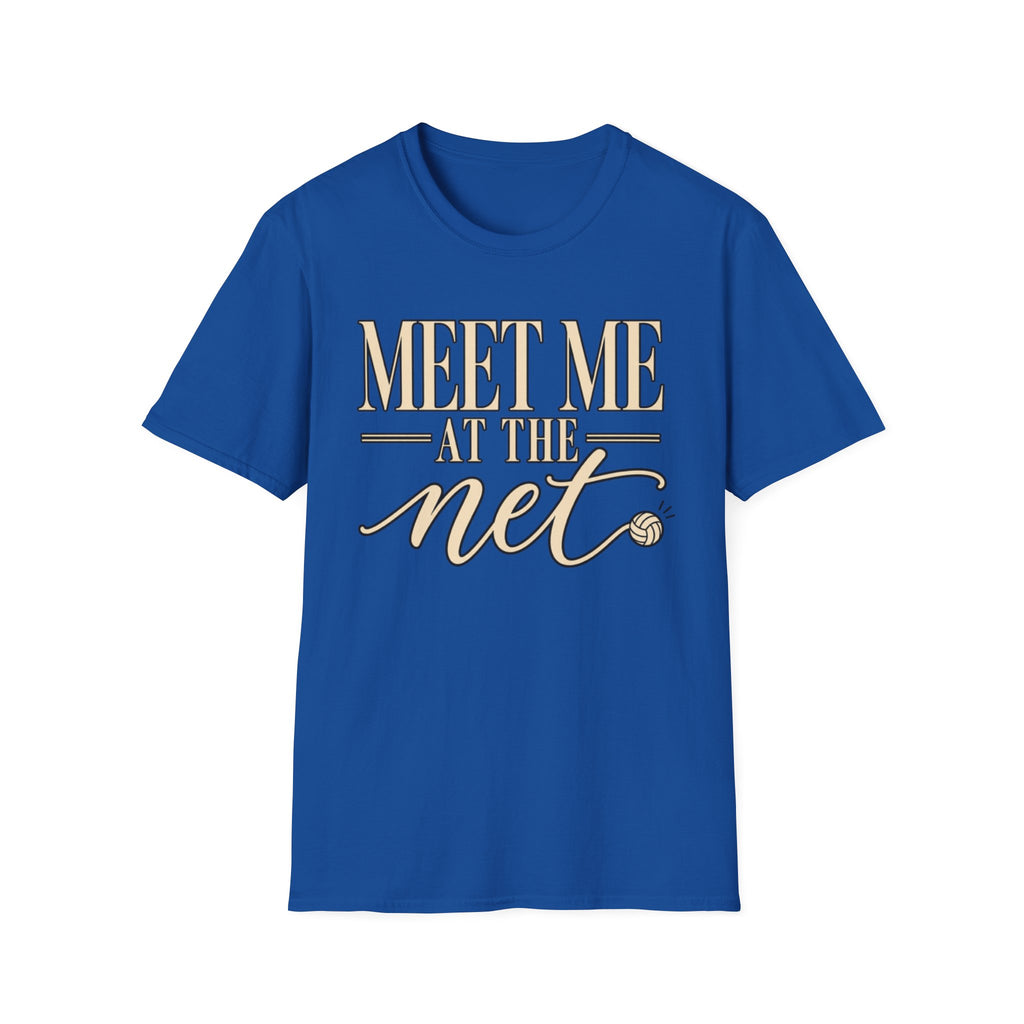 Custom Women Meet Me at the Net Volleyball T‑Shirt