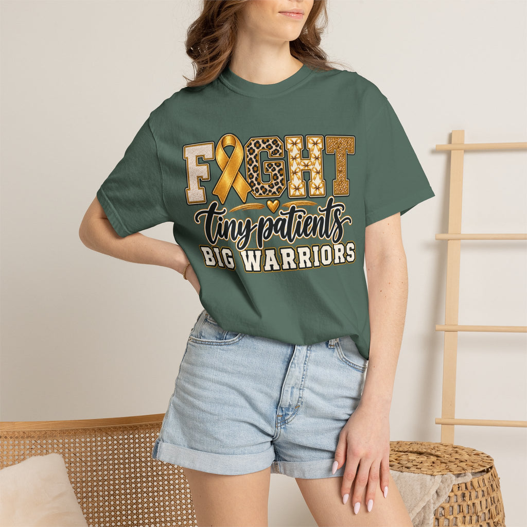 Women Comfort Colors Fight Tiny Patients Big Warriors T-Shirt