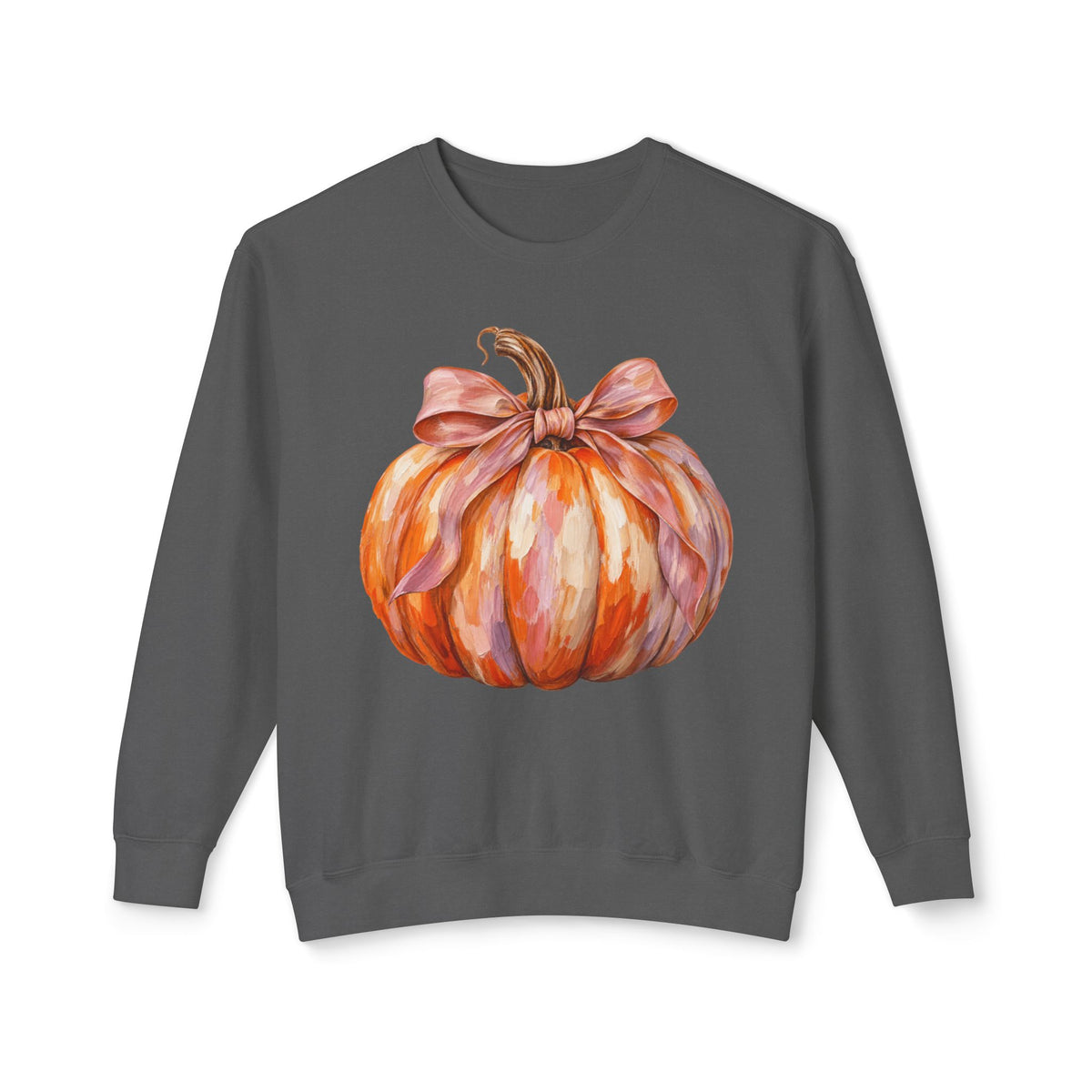 Women Comfort Colors Watercolor Pumpkin Sweatshirt
