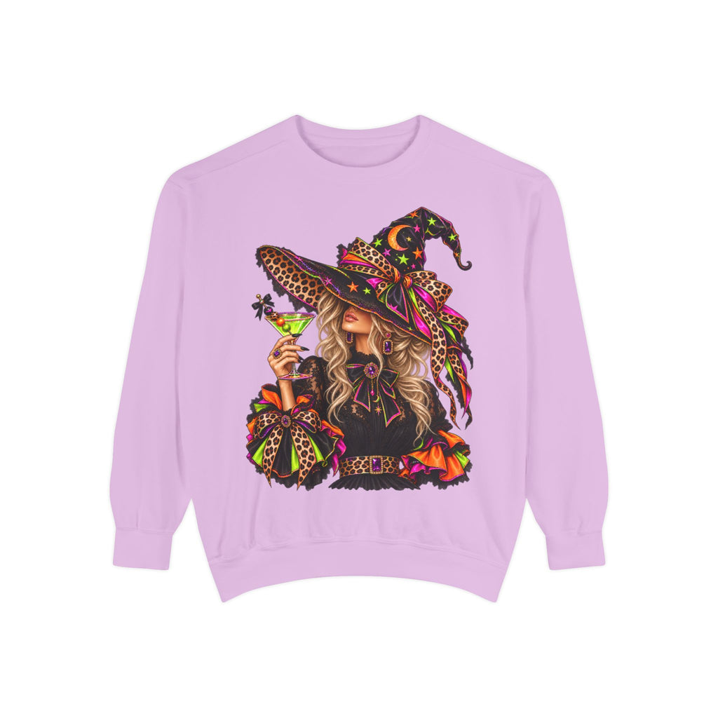 Witchy Halloween Sweatshirt — Colorful Boho Witch Graphic