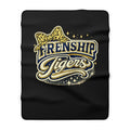 Frenship Tigers Leopard Bow Sherpa Blanket