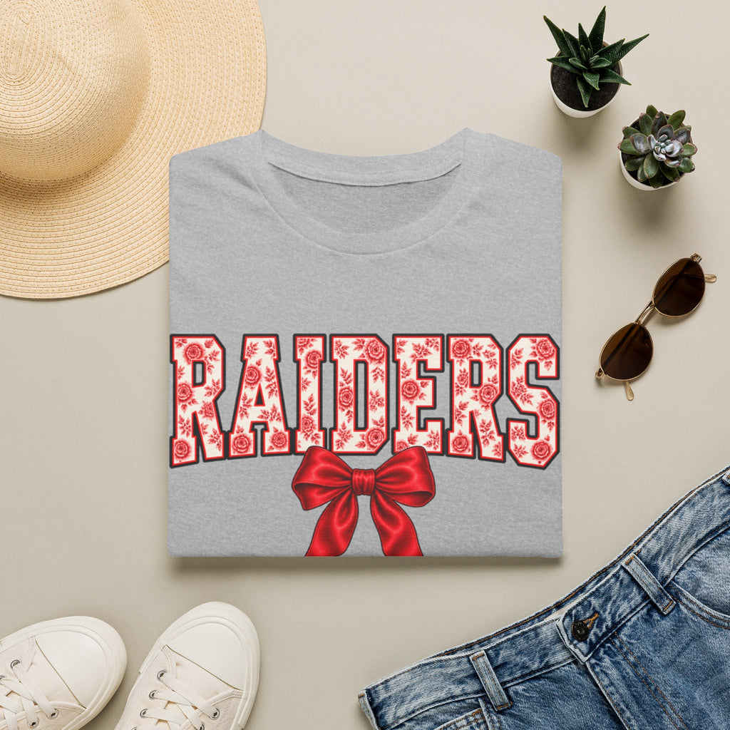 Women Raiders Floral Bow T-Shirt