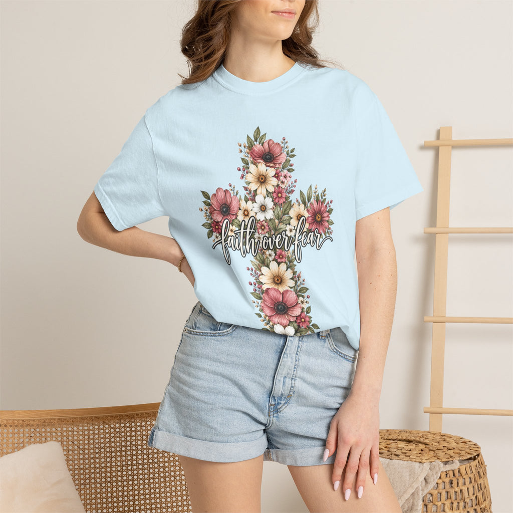 Women Comfort Colors Faith Over Fear T-Shirt