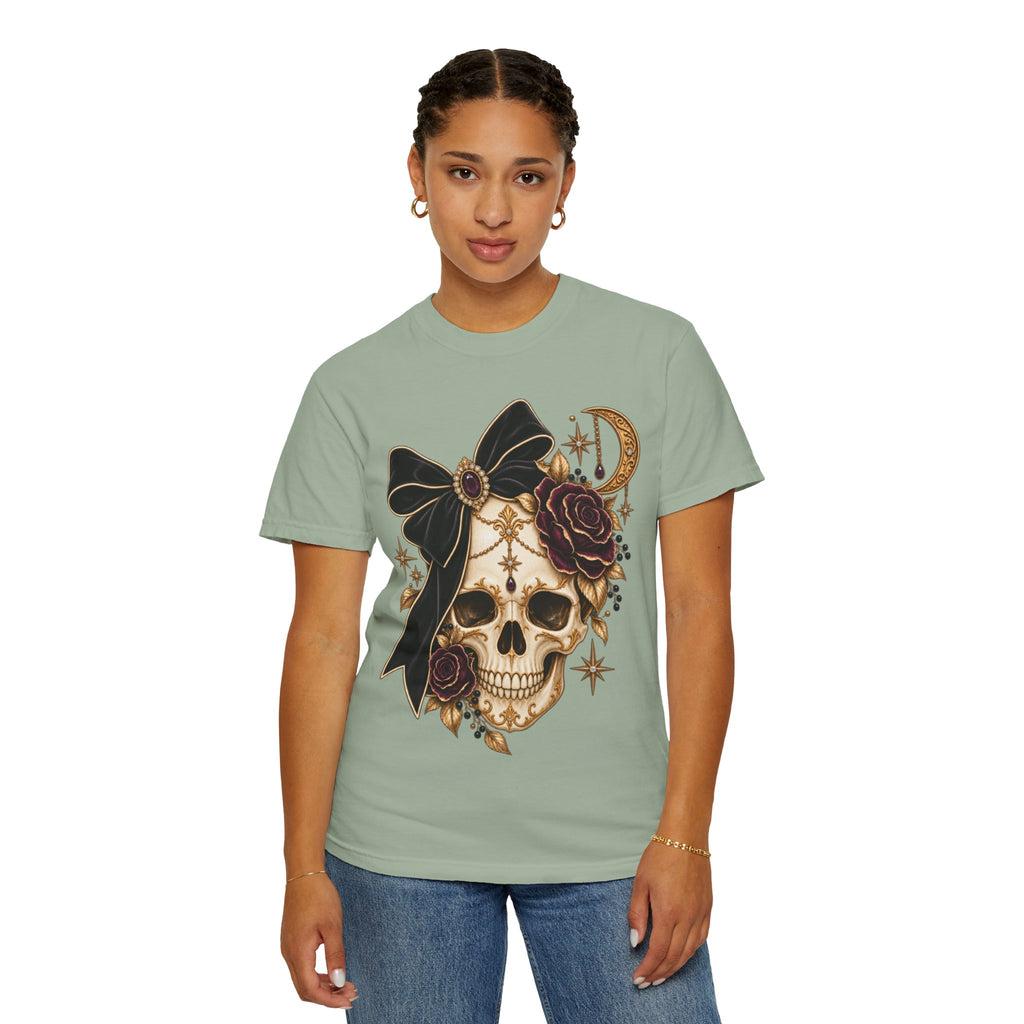 Women Comfort Colors Skull & Roses Tee
