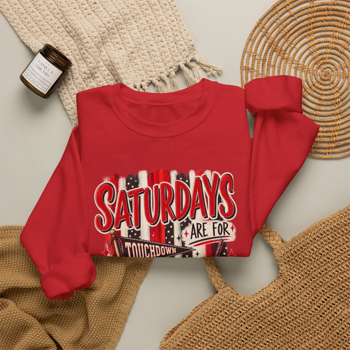 Women "Saturdays Are For Football" Crewneck Sweatshirt