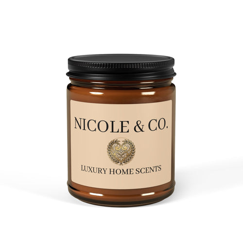 Amber Jar Soy Candle — Nicole & Co. Luxury Home Scents